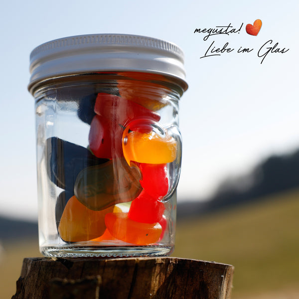 megusta!® 12 Einmachgläser mit Herz im Glas | Herzdeckel | für Hochzeit, Geburtstag, Party | für Dessert, Marmelade, Kräuter